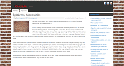 Desktop Screenshot of kanizsaitegla.hu